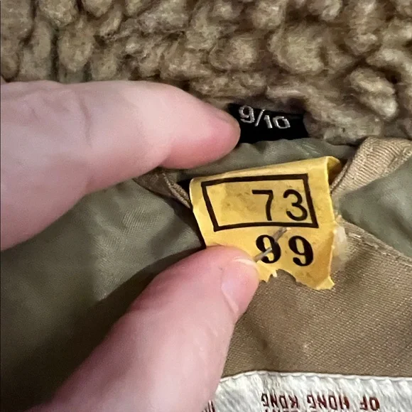 Andy John’s Barn coat jacket tan with zip toggle buttons Vintage size 10 - Picture 7 of 14